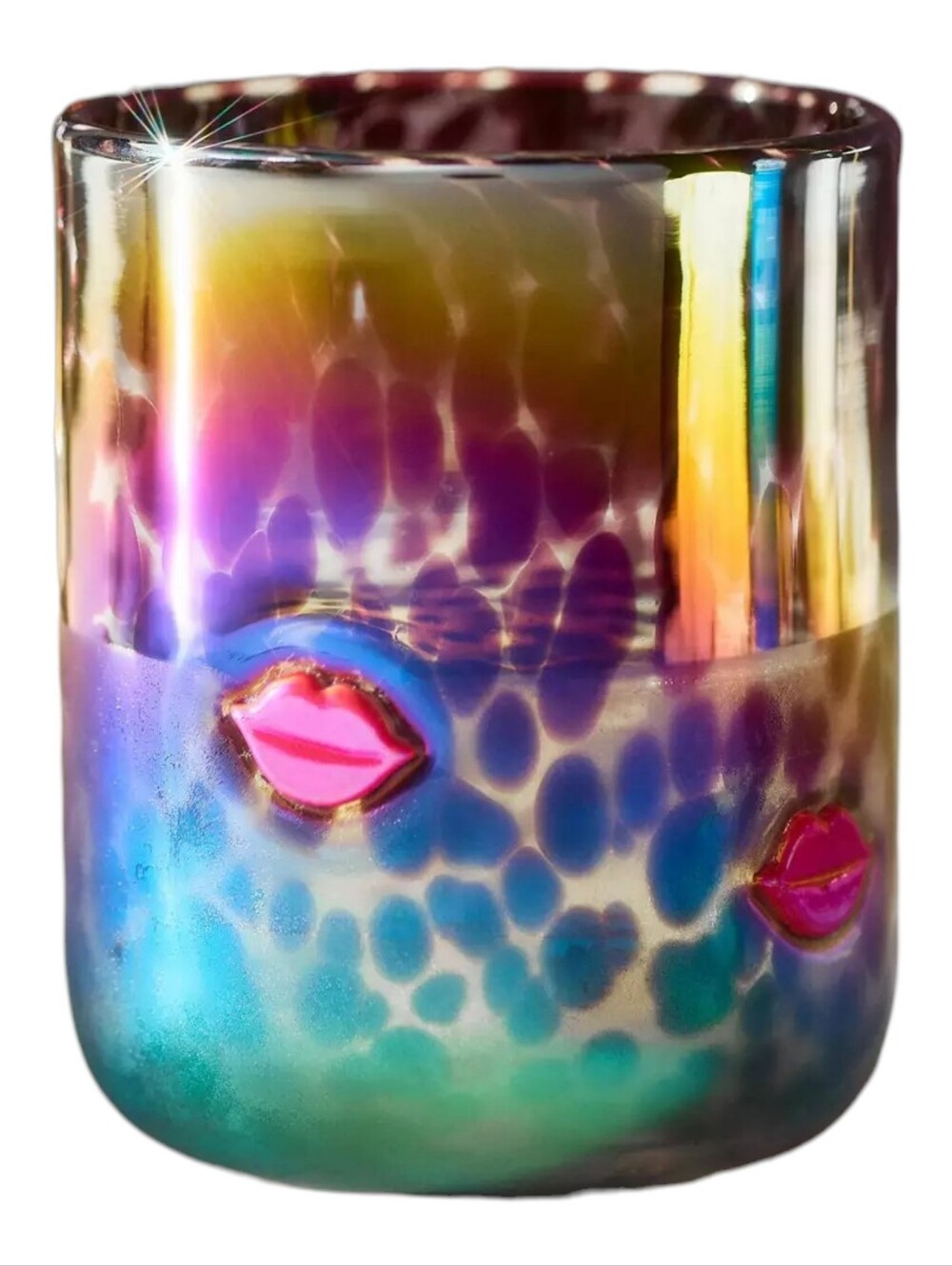 Anthropologie Viral Marquee Icon Juice Glass